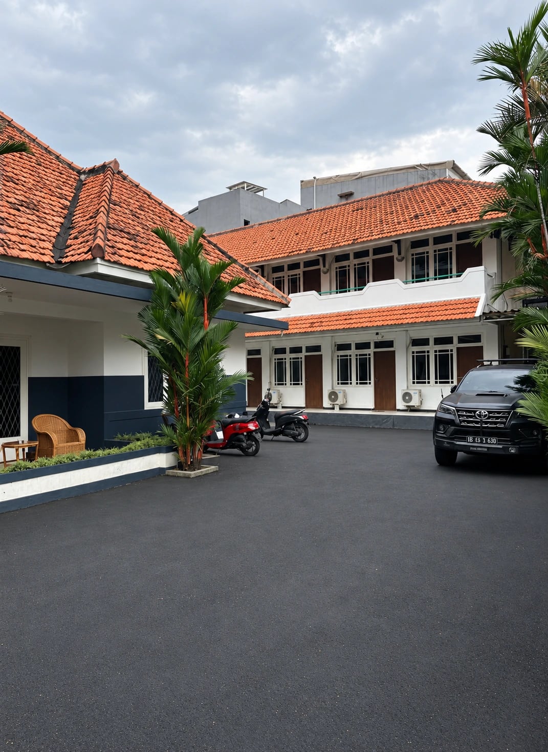 Bangunan dua lantai Kost Menteng di Jakarta Pusat